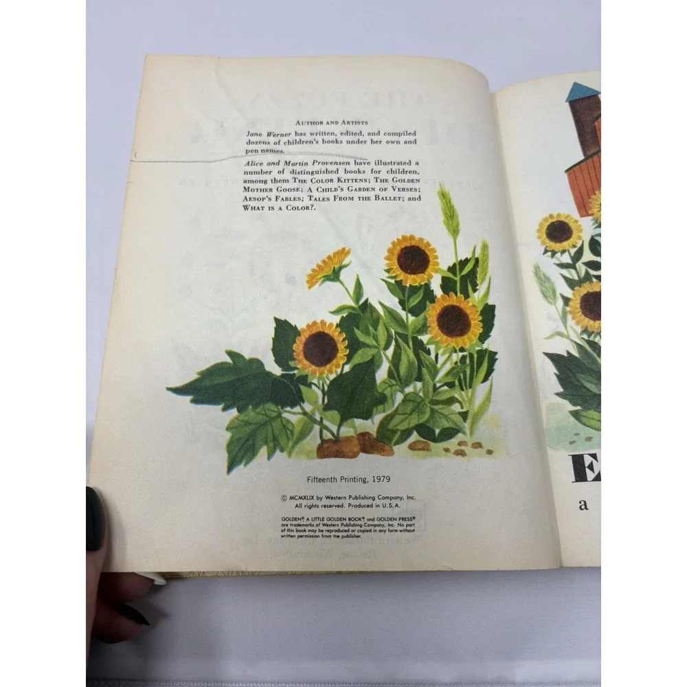 Vintage Classic The Fuzzy Duckling Little Golden Book 1979 Animals Adventure